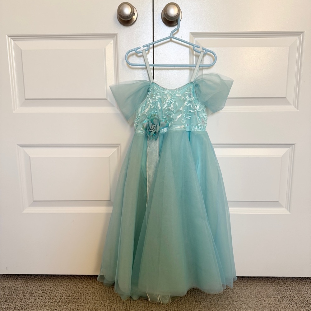 Beautiful blue dance costume Revolution Dancewear MC